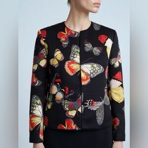 Sera B New York Sz 14 Silk Butterfly Jacket